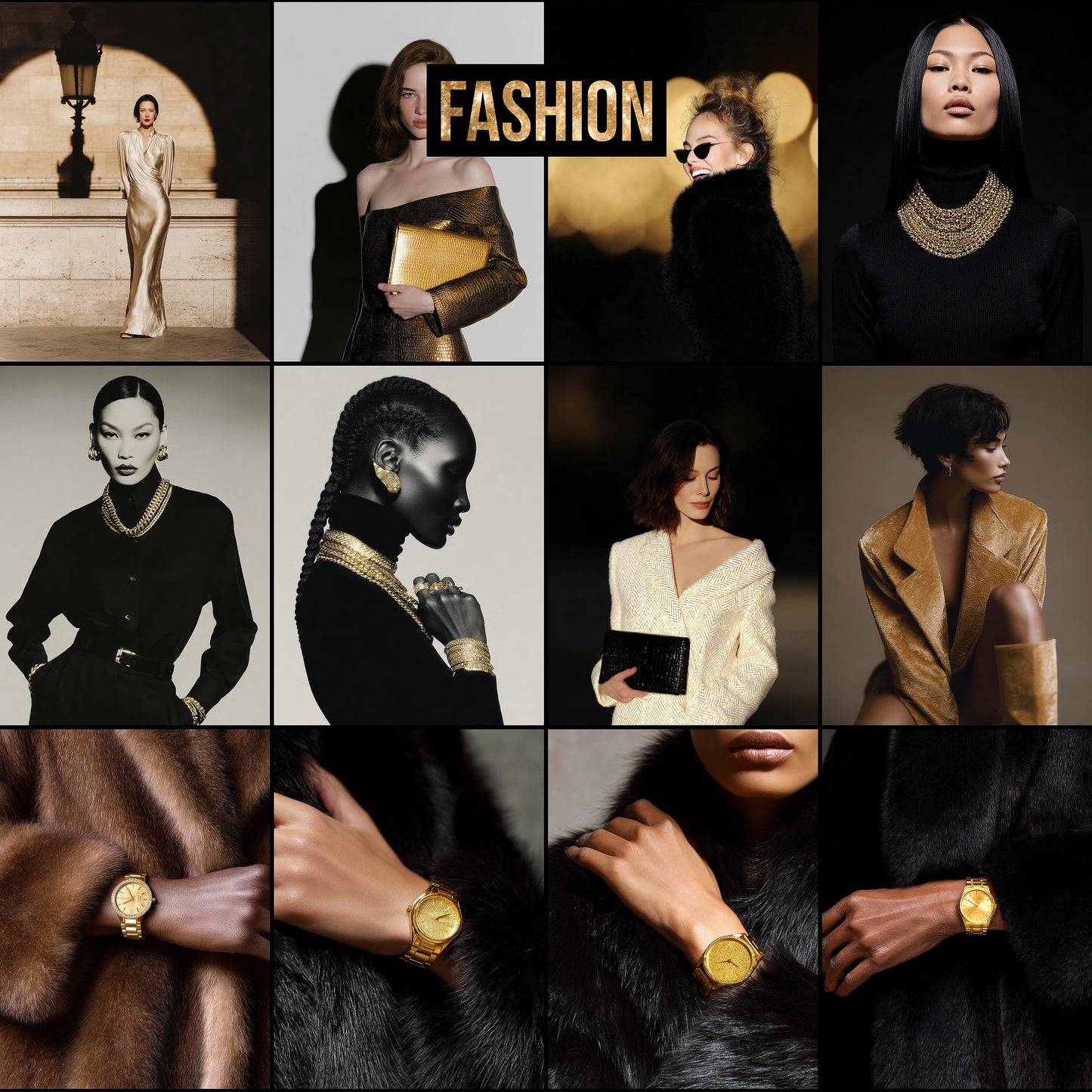 Black & Gold Luxury Holiday Aesthetic