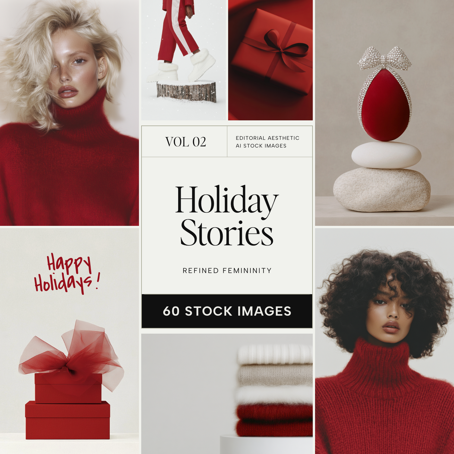 Holiday Stories - Refined Feminine Christmas Content Aesthetic