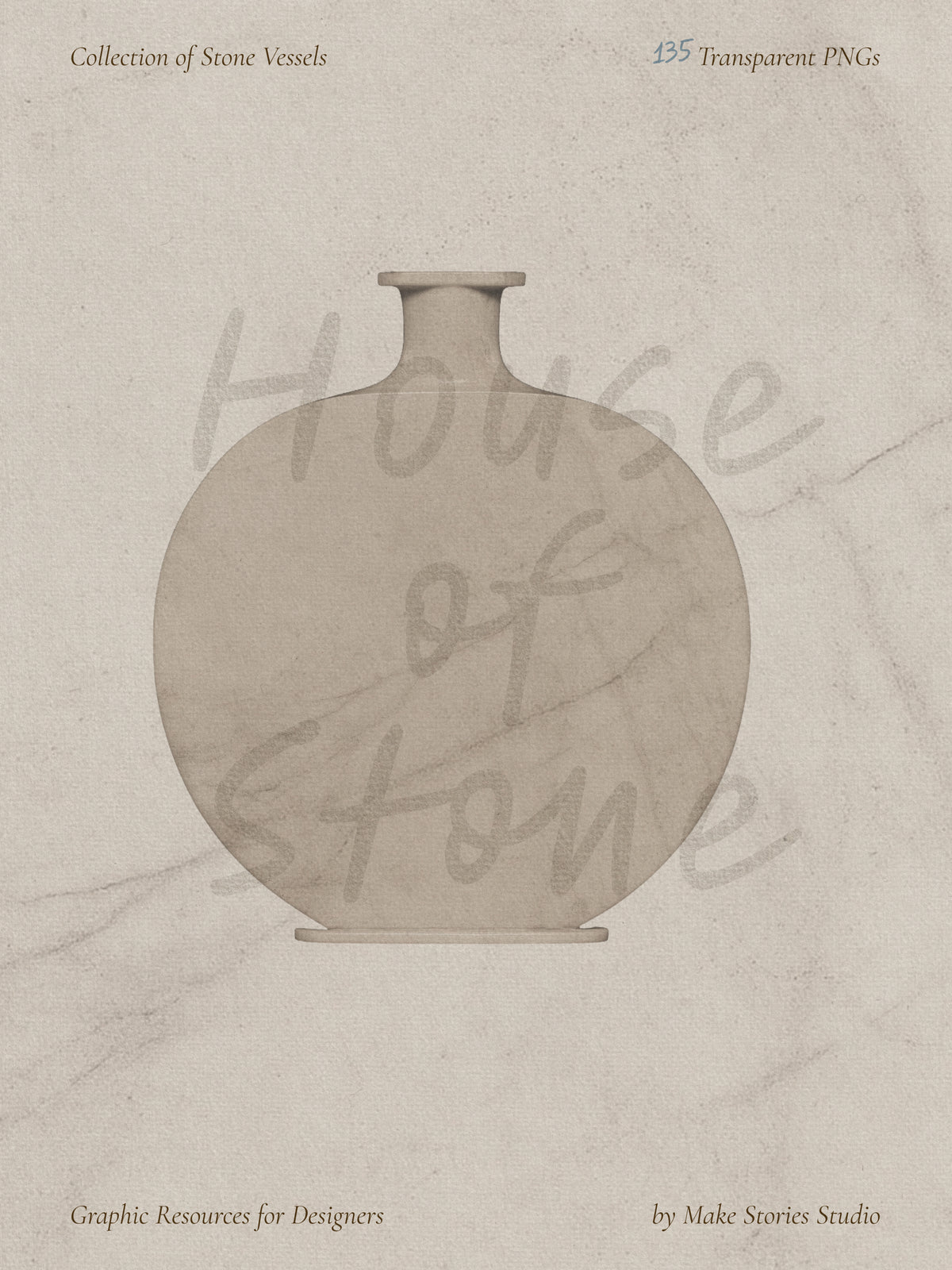 Heirloom Vessel Collection - Vases & Perfume Bottles made of Stone