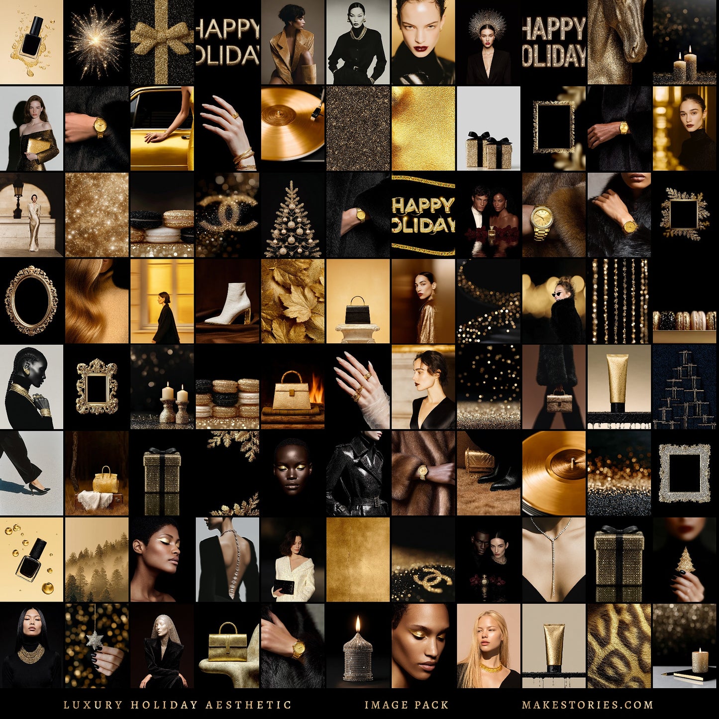 Black & Gold Luxury Holiday Aesthetic