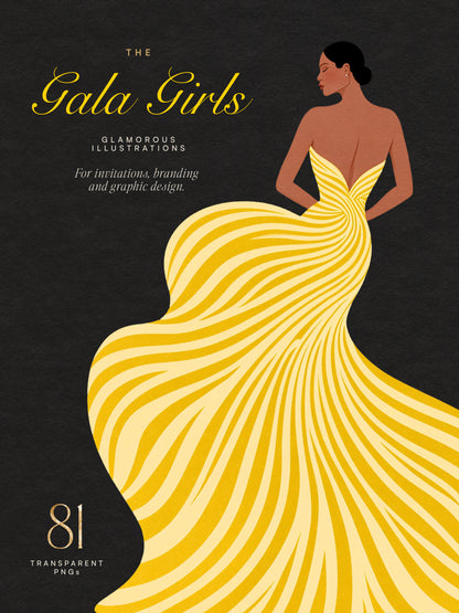 The Gala Girls — Couture Fashion Illustrations