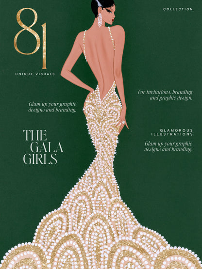 The Gala Girls — Couture Fashion Illustrations