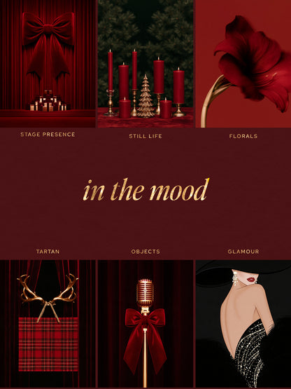 Holiday Aesthetic – 140 Luxury Red & Gold Christmas Stock Images