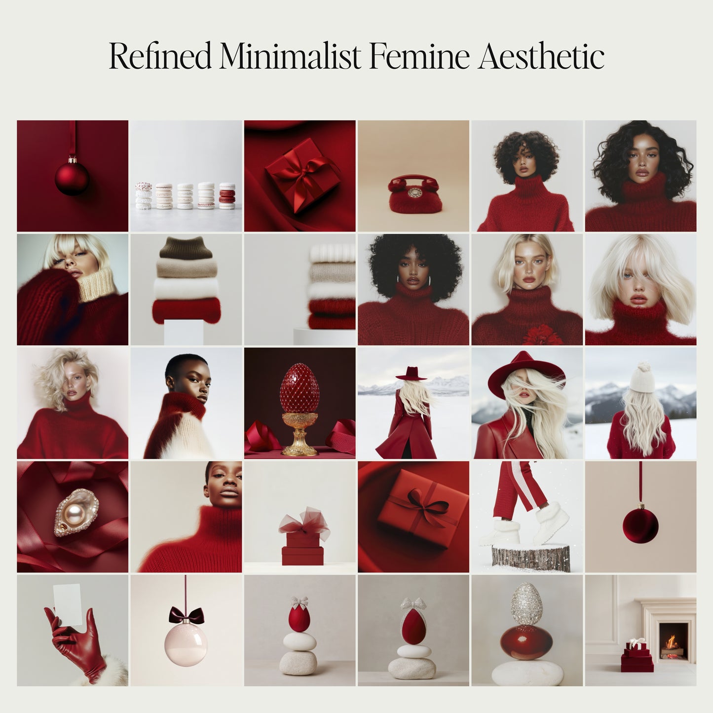 Holiday Stories - Refined Feminine Christmas Content Aesthetic