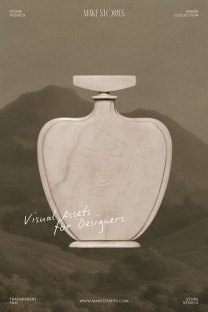 Heirloom Vessel Collection - Vases & Perfume Bottles made of Stone