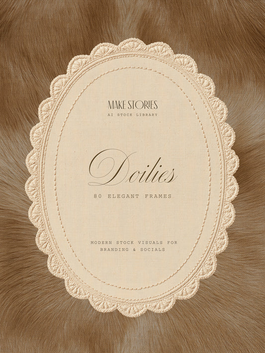 The Doily Archive — 80 Beige Lace Frames & Borders