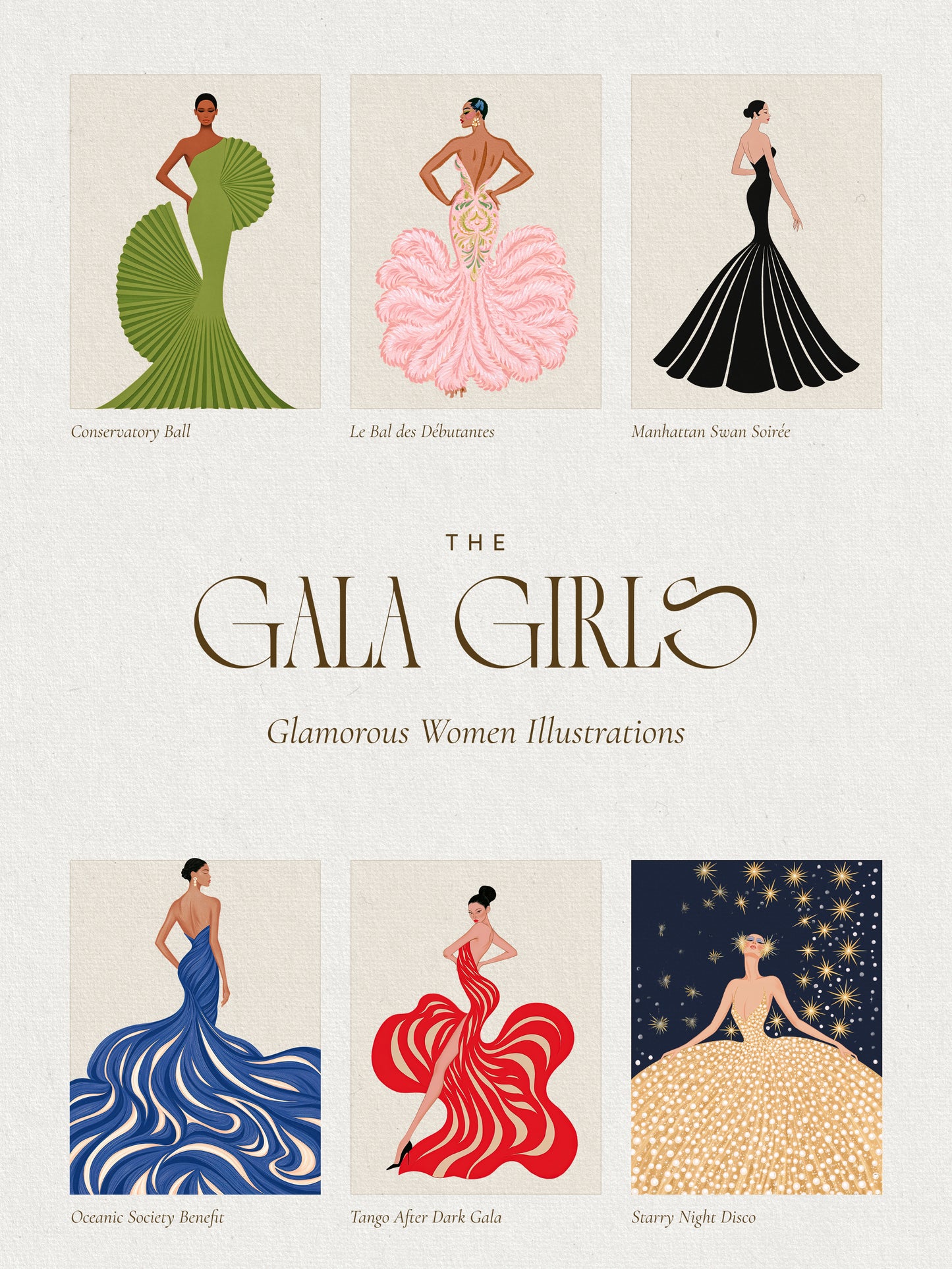 The Gala Girls — Couture Fashion Illustrations