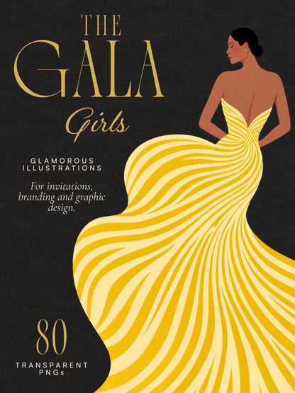 The Gala Girls — Couture Fashion Illustrations